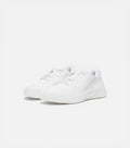 White sneakers on a light gray background