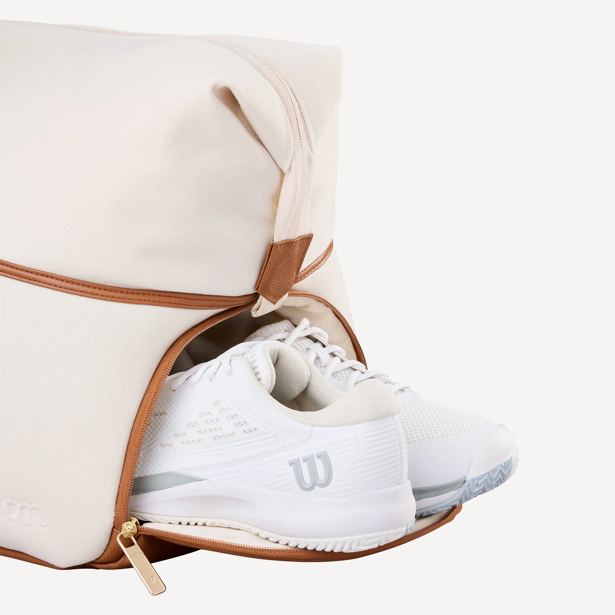 WILSON RF LAWN PRACTICE DUFFEL BAG CREAM