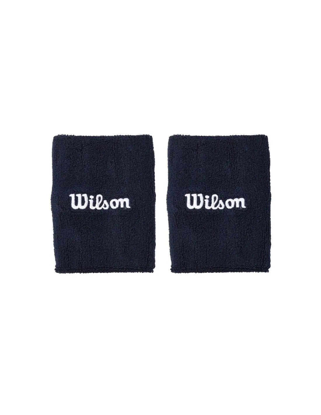 WRISTBANDS WILSON U WIDE TERRY NAVY